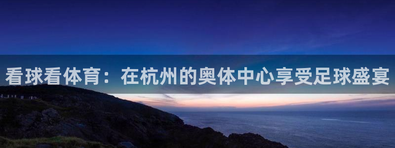 看球看体育：在杭州的奥体中心享受足球盛宴